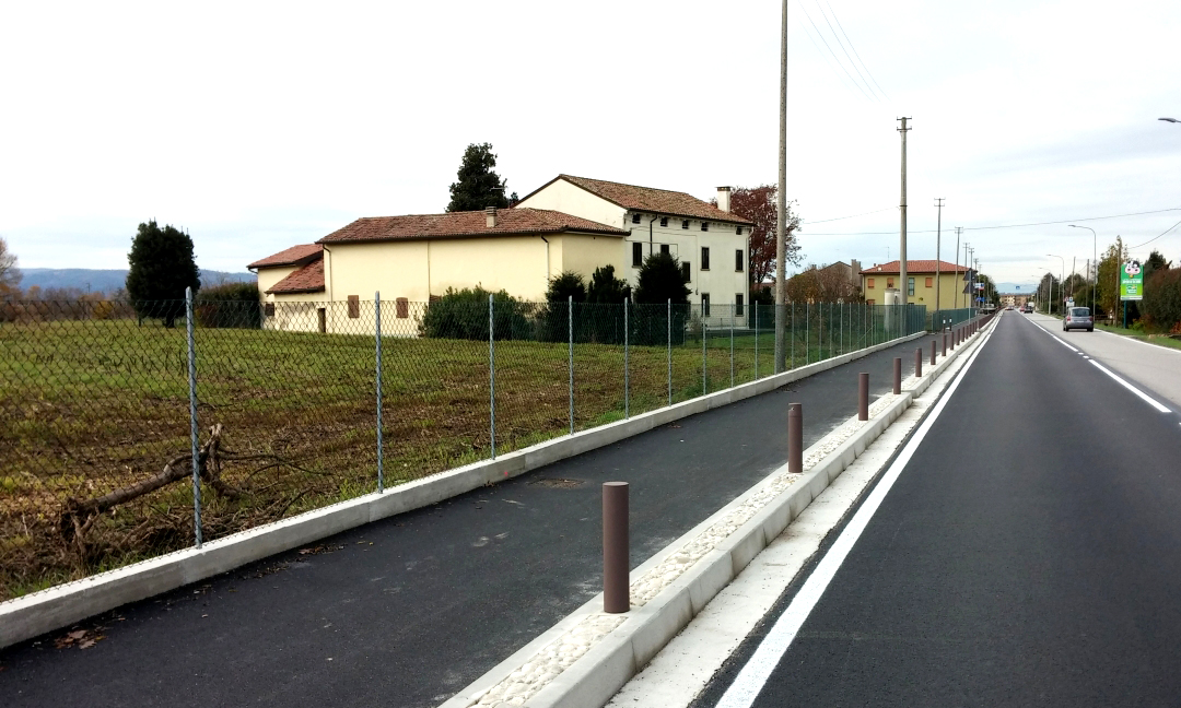 2014 - Pista ciclabile e messa in sicurezza S.P. Camisana a Grumolo delle Abbadesse (VI)