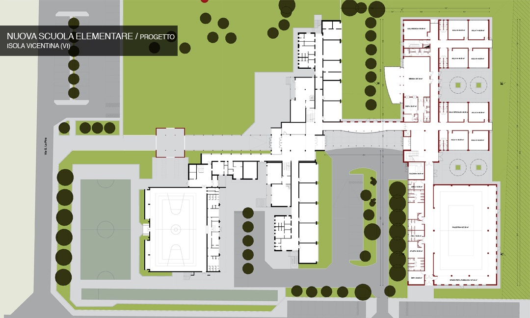 2002 - Nuova scuola elementare a Isola Vicentina (VI) / Progetto. APM (Albiero, Faresin, Sbalchiero)