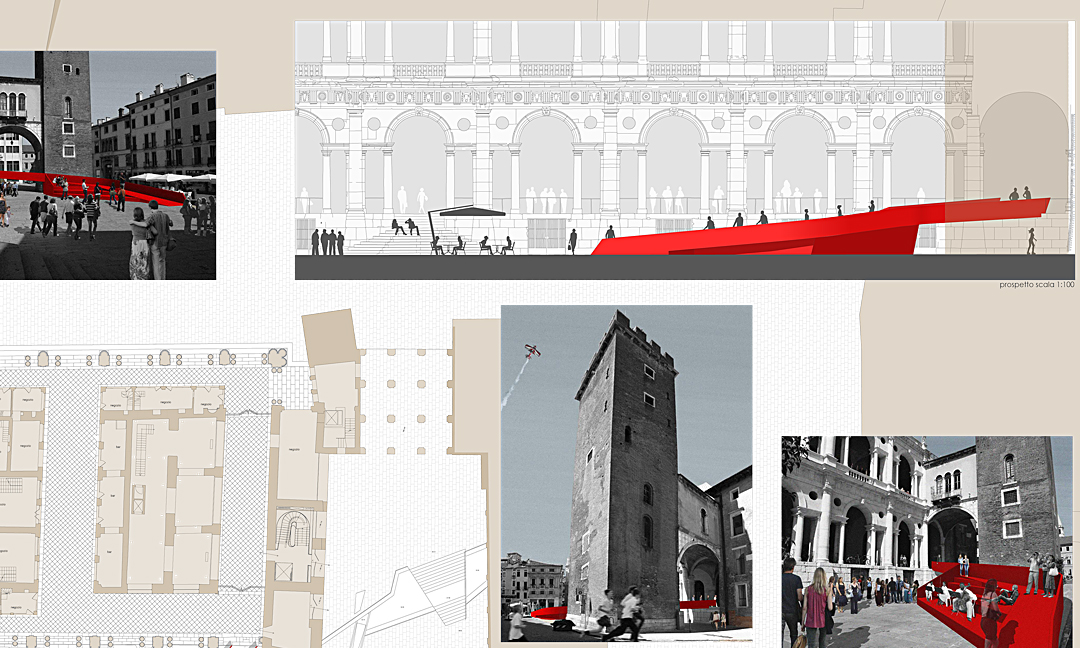 2014 - Riqualificazione Piazza delle Erbe a Vicenza. Concorso - Progetto 1° classificato. Con AB+ (Fichera e Pappalardo)