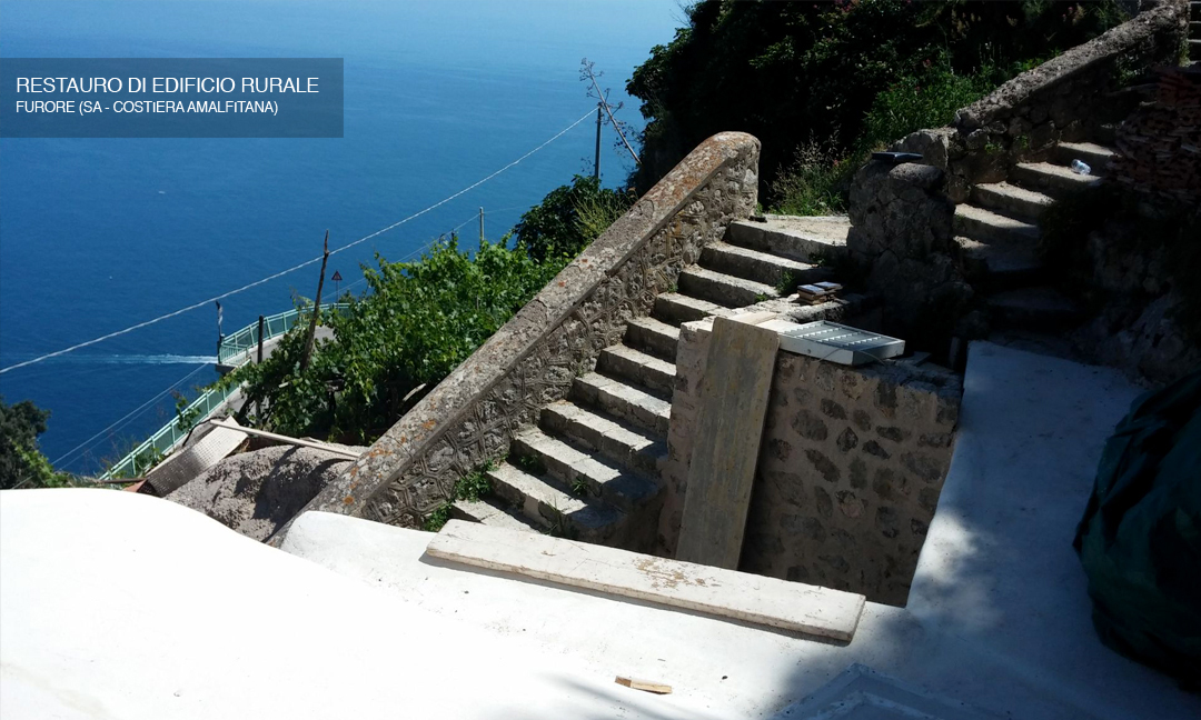 2015 - Restauro di edificio rurale ad uso casa vacanza  a Furore (SA - costiera amalfitana). Con arch. Andrea Florio