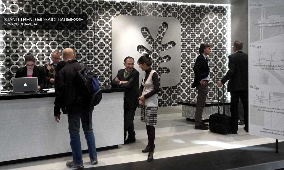 2012 - Stand Trend Mosaici Baumesse a Monaco di Baviera. Con arch. Astrid Donhauser